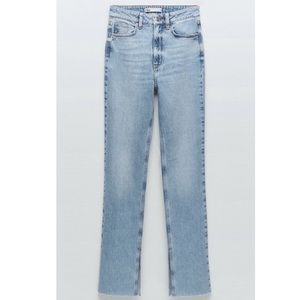 Zara high rise slim flared Jean